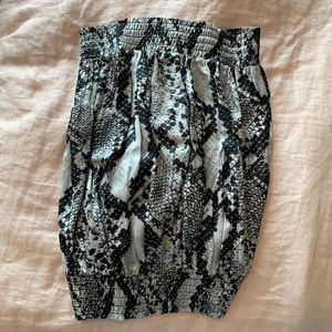 Snakeskin tube top